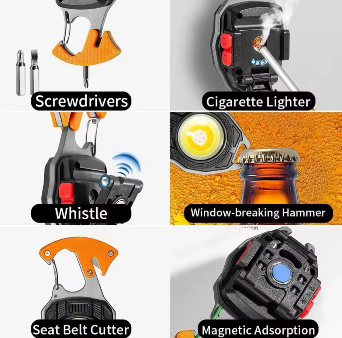 Multifunctional Keychain Lighter, Mini Torch With Cigarette Lighter, USB Rechargeable Flashlight With Screwdriver Multifunctional Keychain Lighter, Mini Torch With Cigarette Lighter, USB Rechargeable Flashlight With Screwdriver